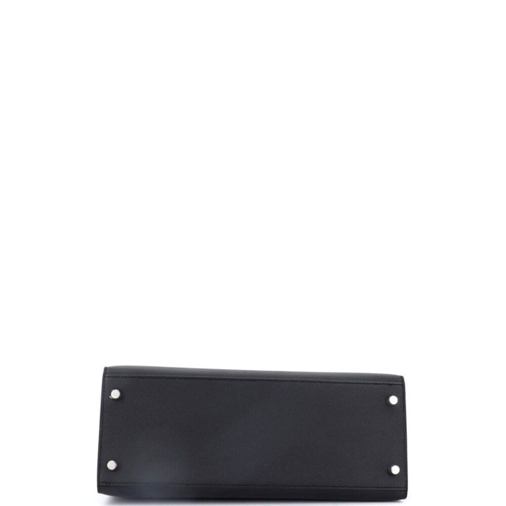 Hermes Kelly Handbag Noir Epsom with Palladium Hardware 28 Black - Picture 5 of 8